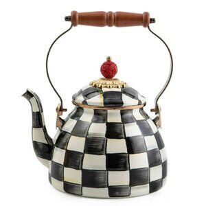 Mackenzie-Childs Courtly Check 3 Quart Tea Kettle